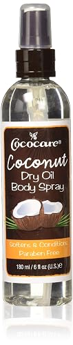 Cococare Coconut Dry Oil Body Spray 6 Oz - Travel Size Oil Spray for Healthy Skin