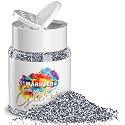 MARBLERS Twinkle Glitter [Graphite Gray] 1.5oz (42g) | Fine | Non-Toxic, Vegan, Cruelty-Free | Face, Body, Eyeshadow, Hair, Festival, Party Makeup |