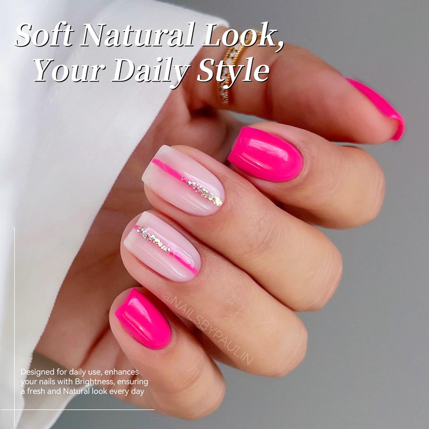 Born Pretty Hot Pink Gel Nail Polish Neon Pink Bright Color Beauty and Personal Care Born Pretty