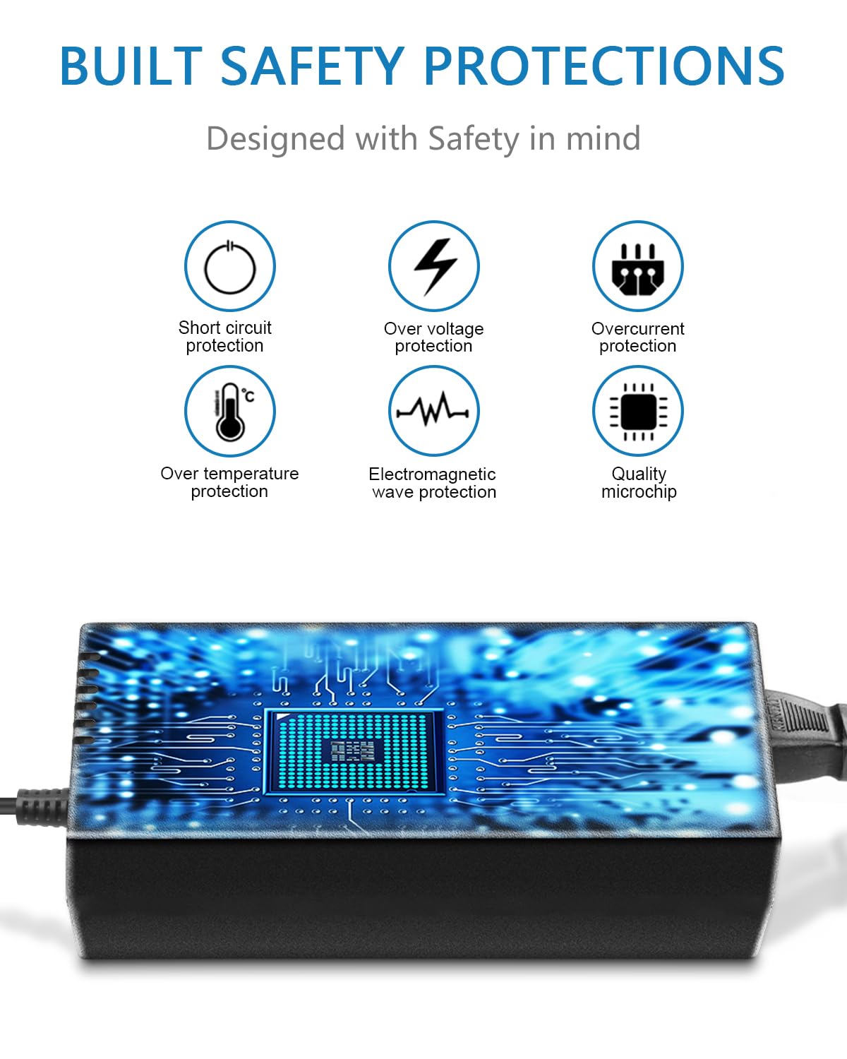 SHNITPWR 72W Adjustable Power Supply – 3V-24V 3A Universal AC/DC Adapter 100-240V to DC Converter with 14 Tips for Multiple Devices