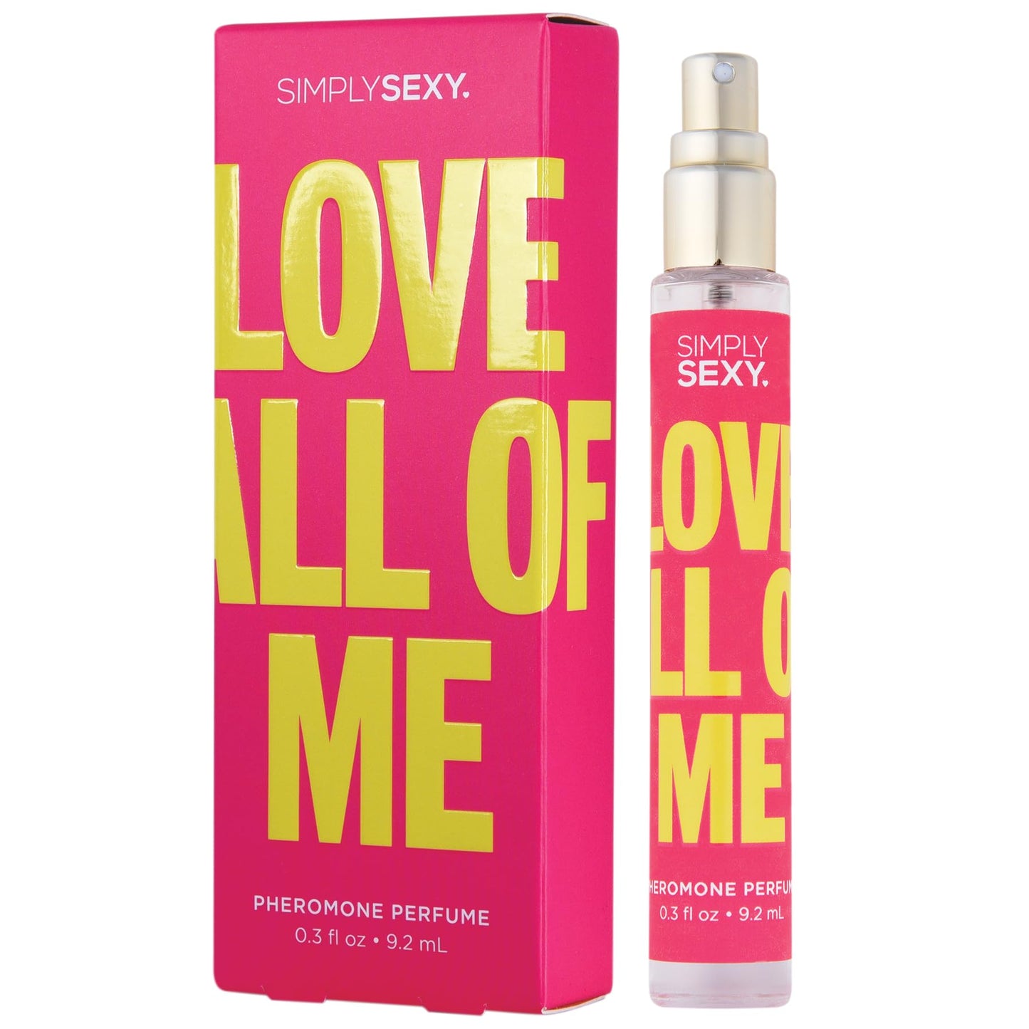 SIMPLY SEXY Affirmations Love All of Me Pheromone Perfume - Fruity Gourmand Fragrance with Notes of Fresh Tropical, Mandarin and Tangerine - Body