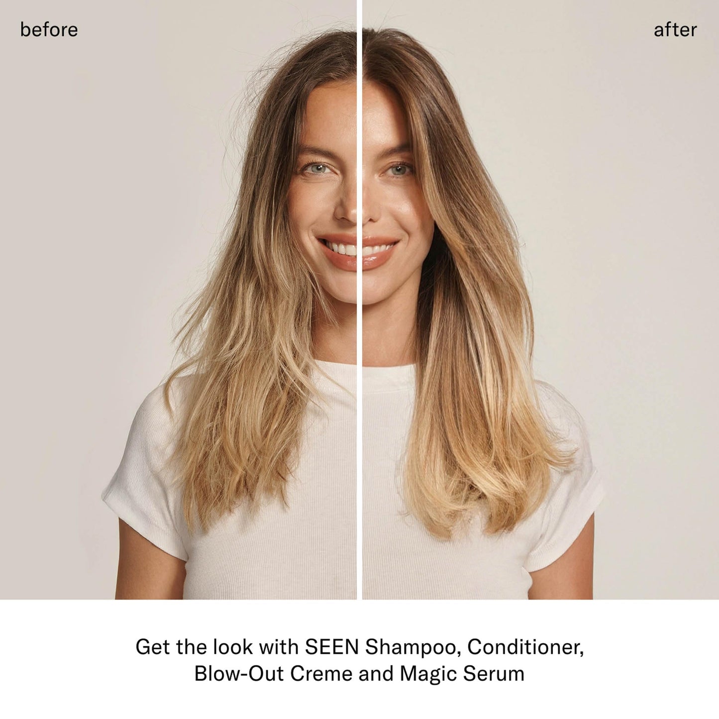 SEEN Blow-Out Creme, Fragrance Free - Non-Comedogenic & Blow Out Hair Cream- Reduces Frizz- Heat Protectant- Safe for Sensitive, Eczema & Acne Prone