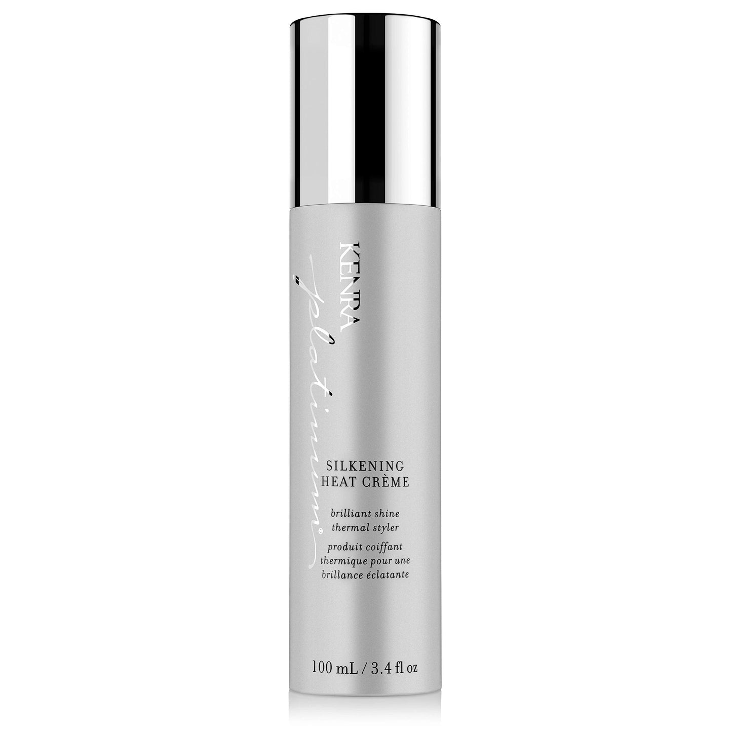 Kenra Platinum Silkening Heat Crème | Brilliant Shine Thermal Styler | Reduces Hot Tool Passes by 50% | Prevents Breakage & Improve Manageability |