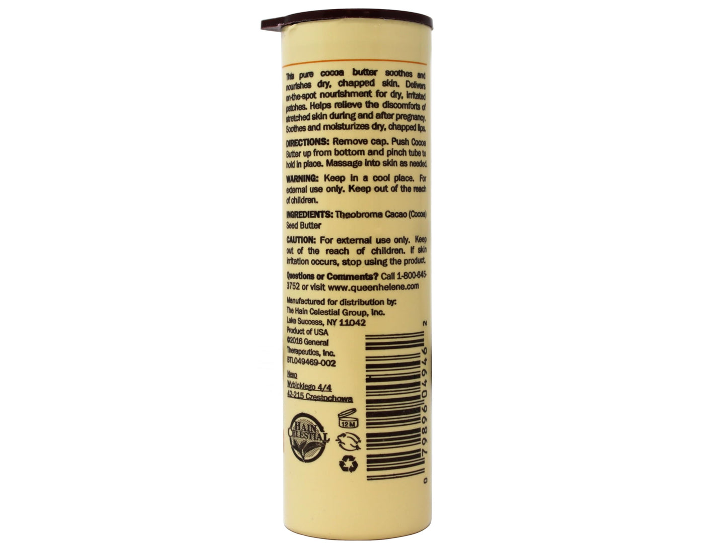 Queen Helene 100 Percent Cocoa Butter Stick Moisturizer 1 oz