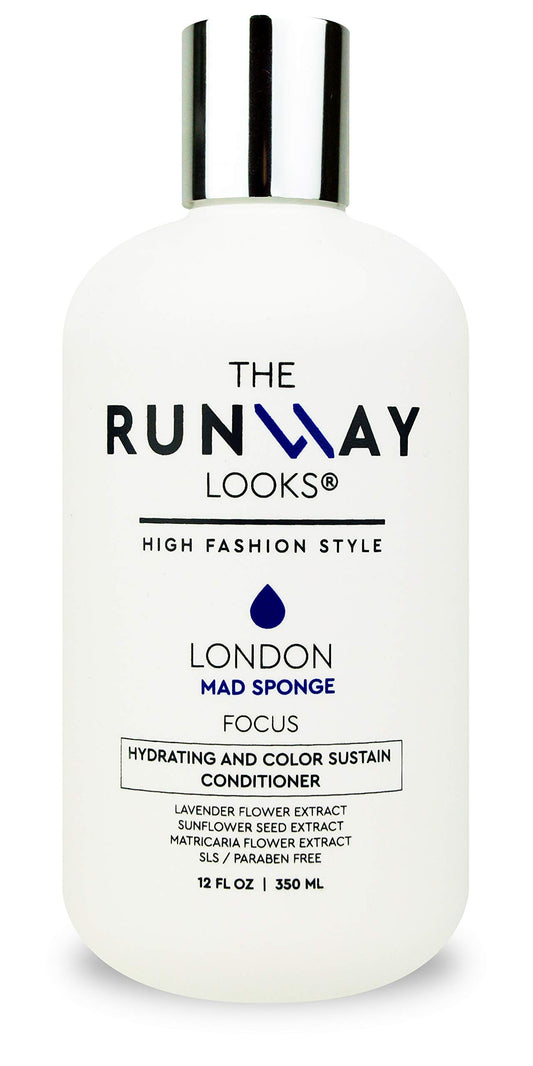 The Runway Looks London Mad Sponge Hydrating and Color-Sustain Conditioner, With Lavender & Sunflower Seed Extract, Renews Moisture For Healthy Hair