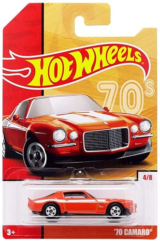 Hot Wheels Throwback Series 70s #4/8 '70 Camaro, Orange