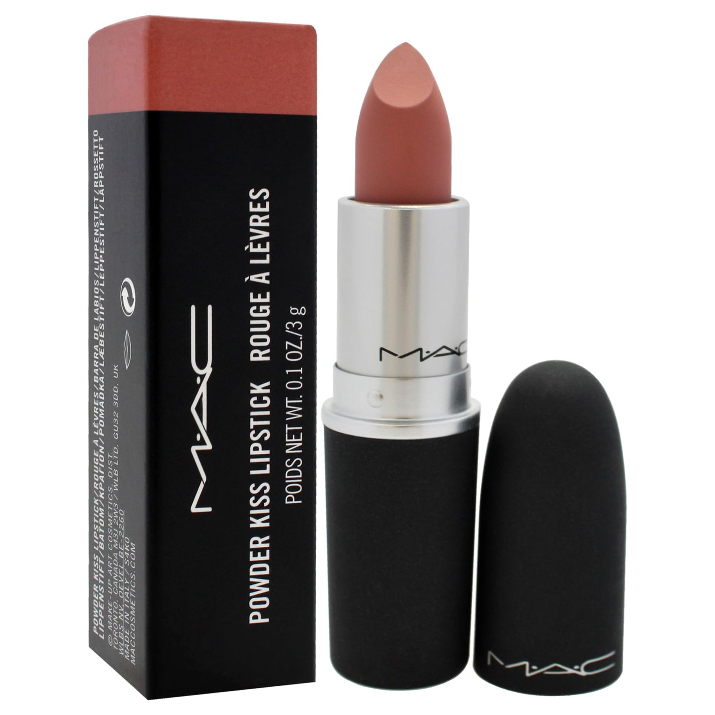 MAC Powder Kiss Lipstick - Ted for Women - 0.1 oz Lipstick