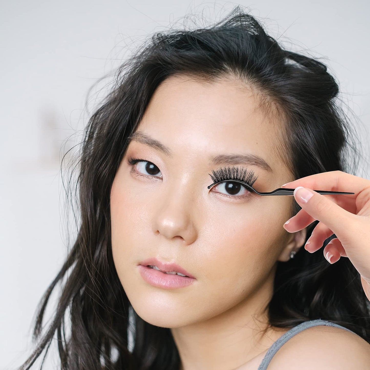 12 Pcs False Eyelashes Display Stick Eyelashes Applicator Tool 3D Eyelash Extensions Style Try on Sticks Planting Grafted Eye Lashes Applicator