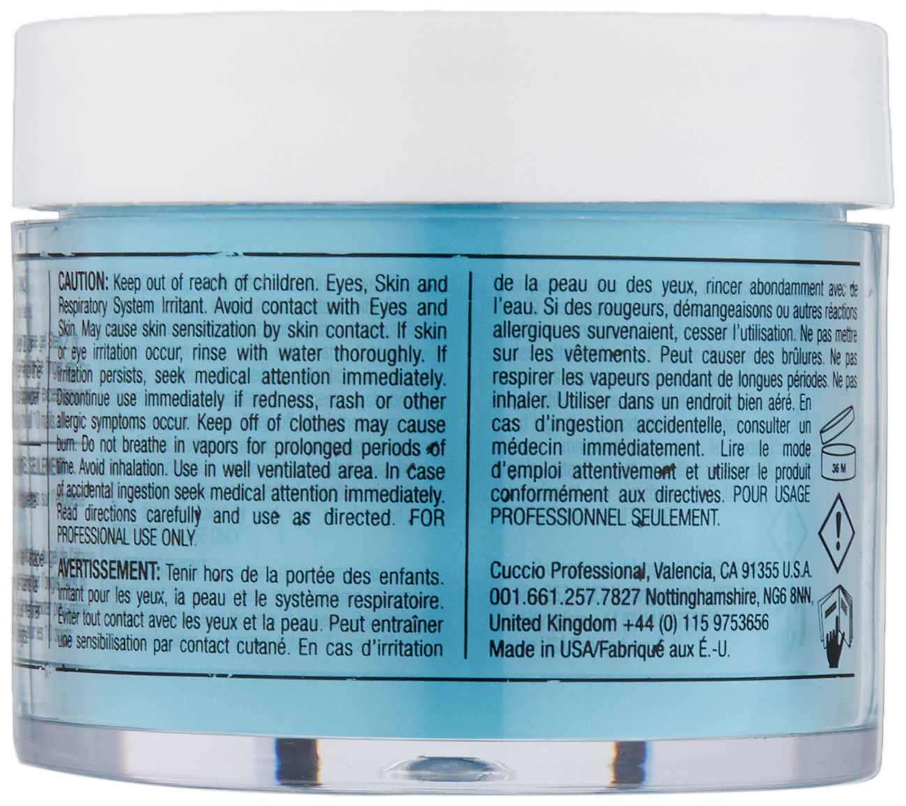 Cuccio Colour Powder Nail Polish, Caribbean Sky Blue, 2 Ounce Beauty & Personal Care Cuccio