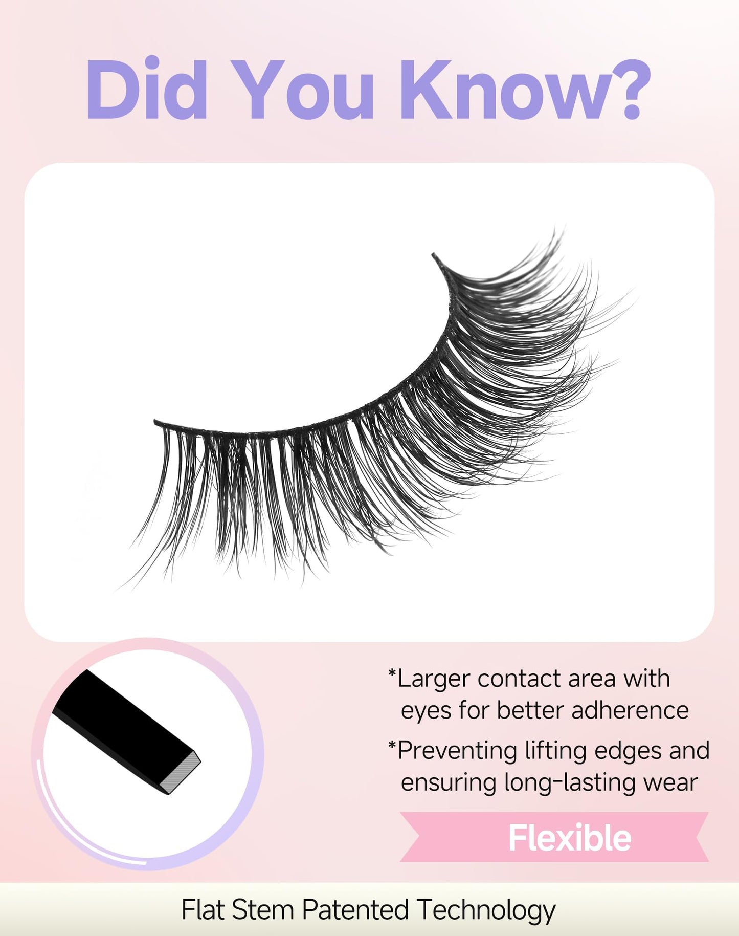 Easeful Natural Look Wispy Lashes Mink False Eyelashes C Curl Strip Lashes Pure-04 Beauty and Personal Care Easeful