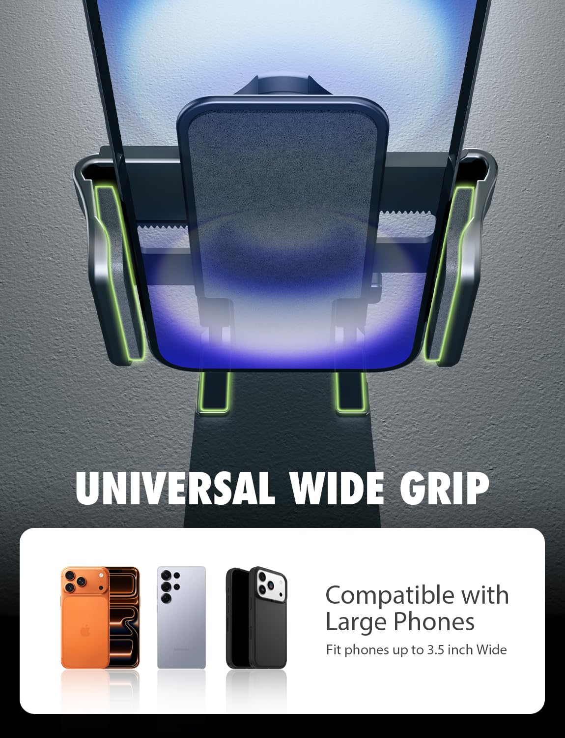 Bracketron Cup Holder Phone Mount for Car - TripGrip 2-in-1 Expandable Phone Holder with 360° Rotation & Ultra Stable Folding Support Legs, Fits…