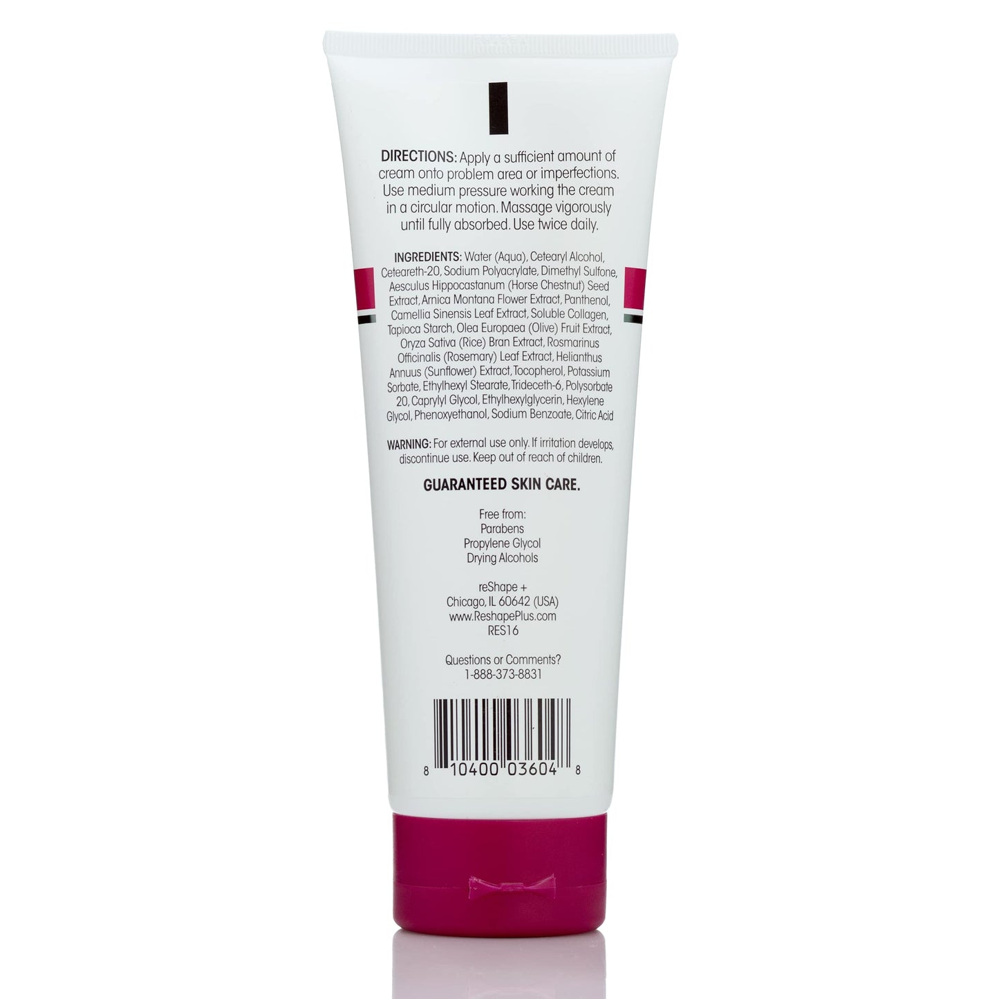 Reshape+ Varicose Vein Relief & Vein Care Cream W/Collagen, Arnica, & Horse Chestnut - Visibly Reduce Varicose Veins, Bruises, & Spider Veins