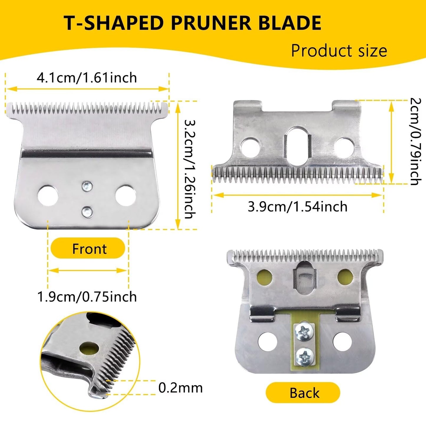 Trimmer Blades Replacement Kit Fit for Andis G, GO, GTO, for GTX T*Outliners Trimmers, 2 Sets of Blades Fit for Headliner LS2, LS3 Trimmers by Beauty and Personal Care YTXXDEUS