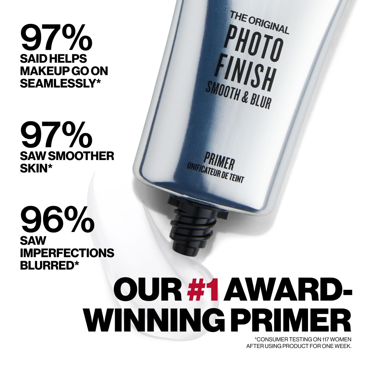 Smashbox Photo Finish Smooth & Blur Primer | Instantly Smooths Fine Lines and Pores for All Skin Types | Vitamins A & E Makeup Base with Blurring Beauty and Personal Care Smashbox