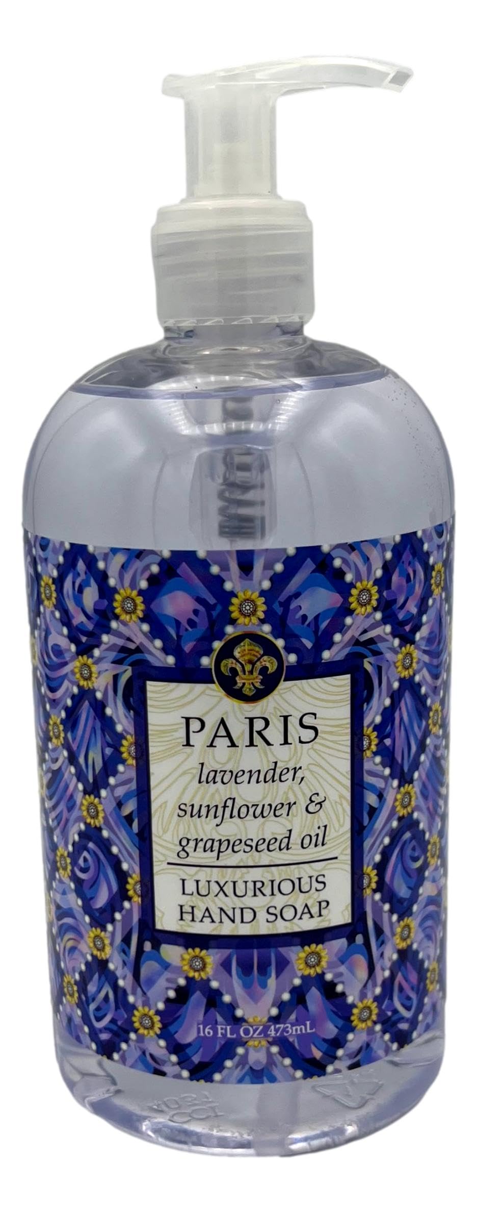 Greenwich Bay Trading Co., Destination Collection - Paris, Hand Soap and Shea Butter Lotion Set, 16 Ounces Each, Purple, white