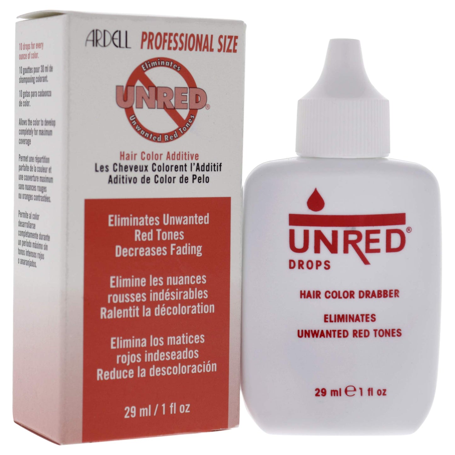 Ardell Unred Hair Color Additive - Neutralizes Red Tones in Hair-Dye for Brassy Hairs, Hair Toner, Enhance Semi Permanent Hair Color for Women, 1 oz