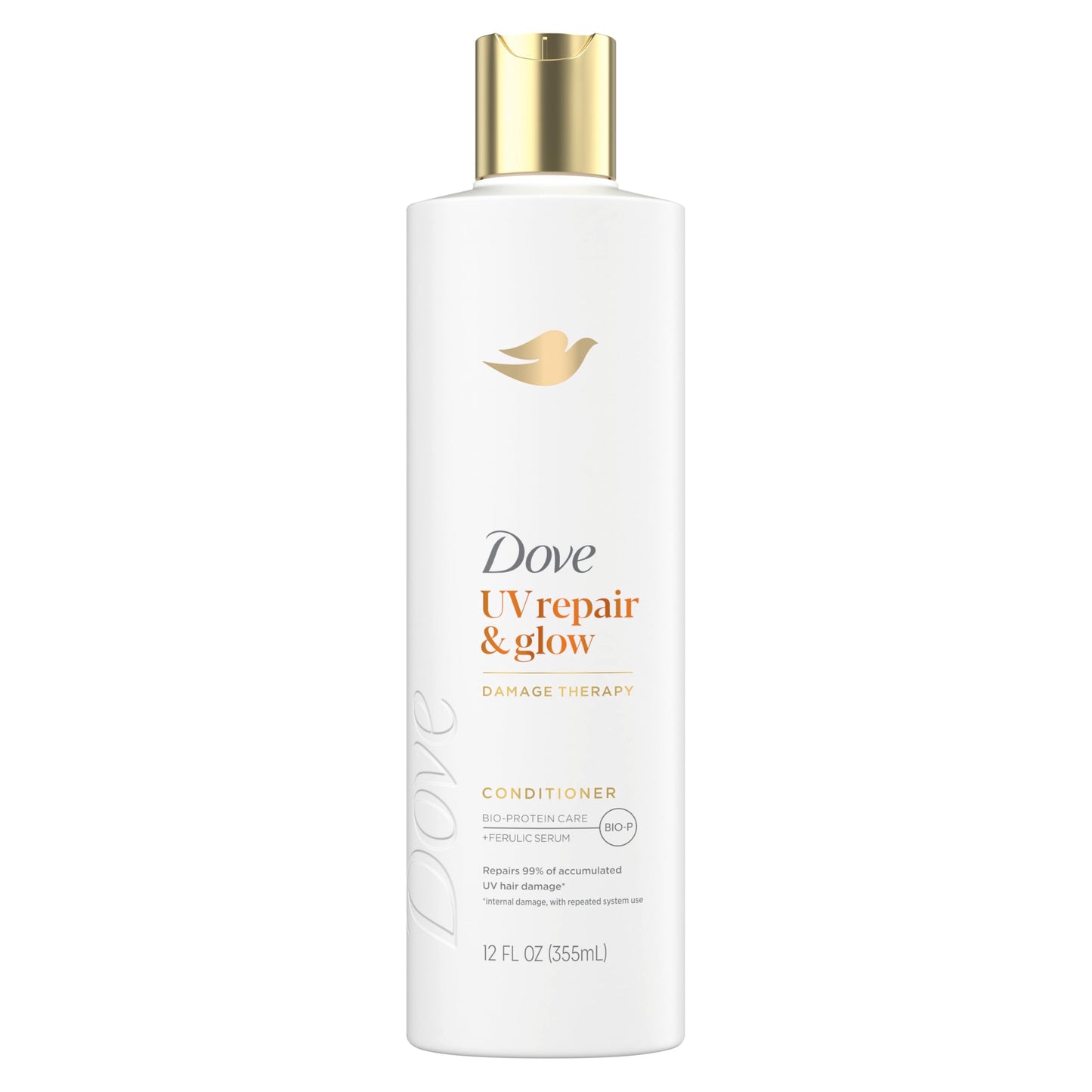 Dove Damage Therapy Conditioner 1 ct UV Repair & Glow Repairs 99% of UV hair damage* with Ferulic Serum 12 oz