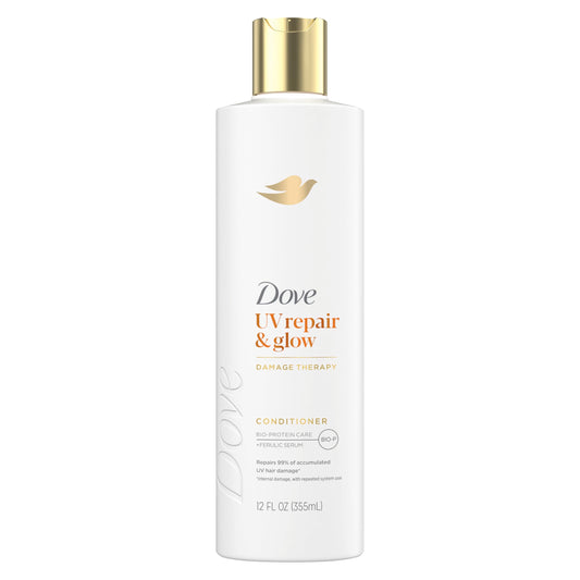Dove Damage Therapy Conditioner 1 ct UV Repair & Glow Repairs 99% of UV hair damage* with Ferulic Serum 12 oz