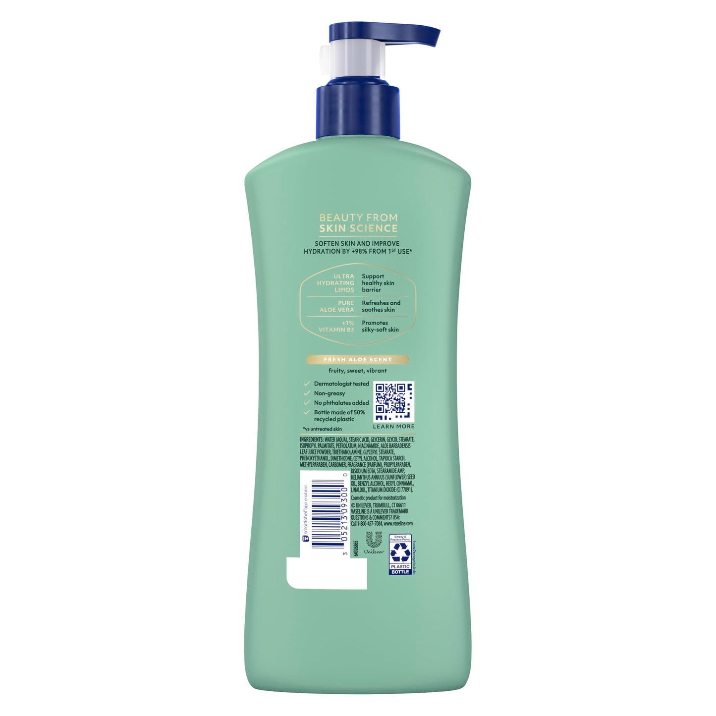 Vaseline Intensive Care Aloe Soothe Lotion, 20.3 oz