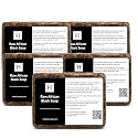 SAAQIN - Raw African Black Soap for All Skin Types, Black Soap Ideal for Acne, Wrinkles, Make-Up Removal, Hair & Body, Natural Glycerin Black African
