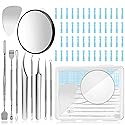 60PCS Dual Heads Blackhead Remover, Pimple Comedone Extractor, Acne Whitehead Blemish Removal Kit, Premium Stainless Steel Pimple Popper Tool kit
