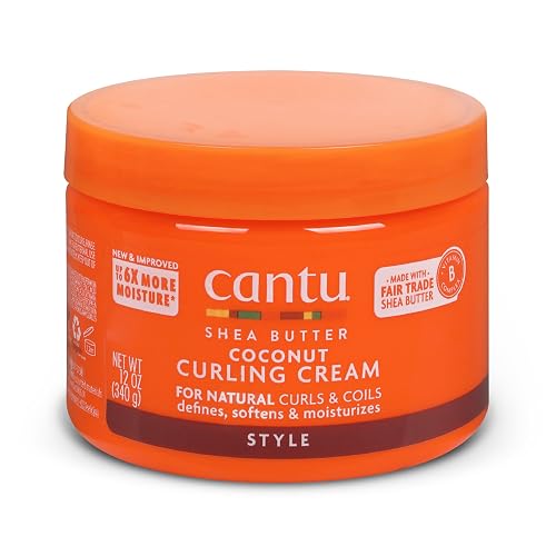 Cantu Coconut Curling Cream, 12 Ounce (Pack of 6)