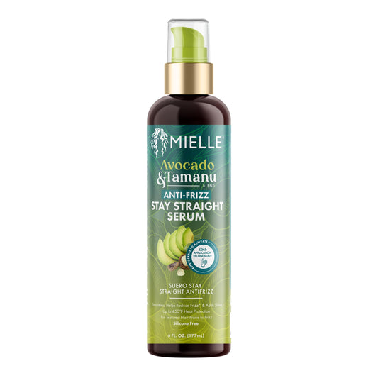 Mielle Avacado & Tamanu Blend Anti-Frizz Stay Straight Serum 6 Fl Oz (Pack of 1)