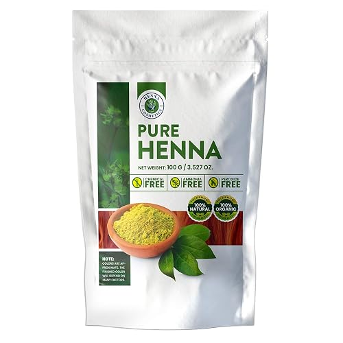 Henna Cosmetics Henna Hair & Beard Dye for Men, Brown Red, 100g