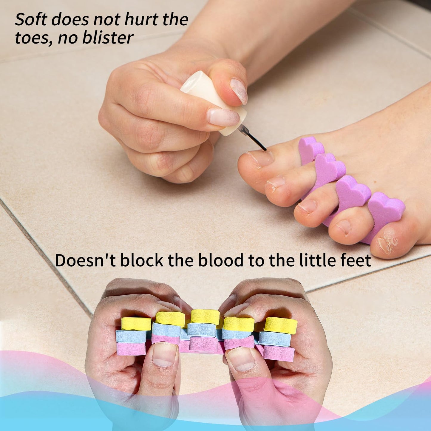 Soft Foam Toe Separators for Women,12Pcs Pedicure Spacers for Women Beauty and Personal Care SUNFATT