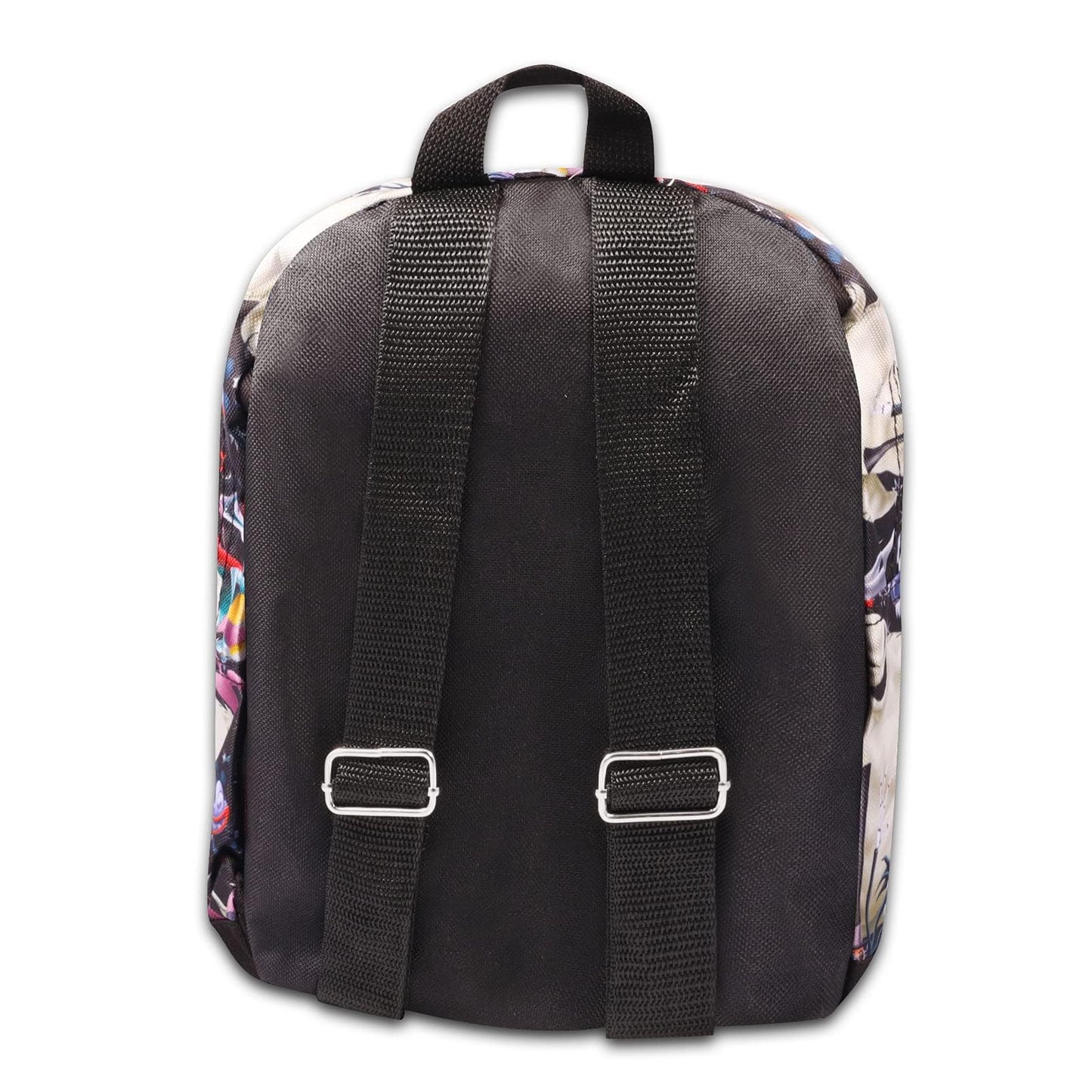 Fast Forward New York Disney Nightmare Before Christmas Mini Backpack for Women -- Canvas Purse Shoulder Bag Adults, Teens-Include Plastic bottle