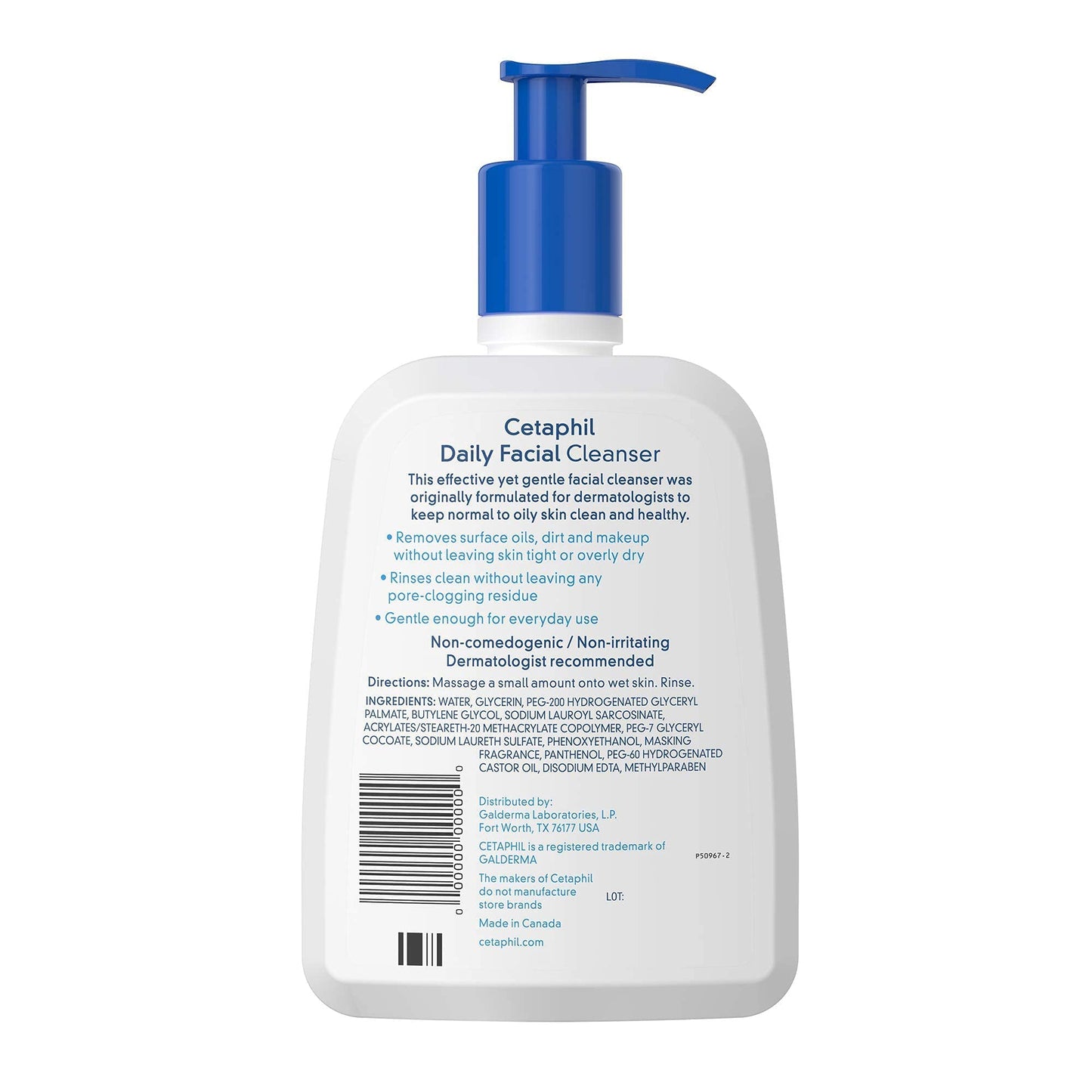 Cetaphil Daily Facial Cleanser, Normal to Oily Skin - 16 Oz (Pack of 4)