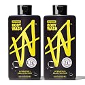 W By Jake Paul Body Wash for Men, Odor Fighting, Deep Cleaning Shower Gel, Hydrating Mens Bodywash, Deep Woods Scent, 2 Pack, 18 fl oz