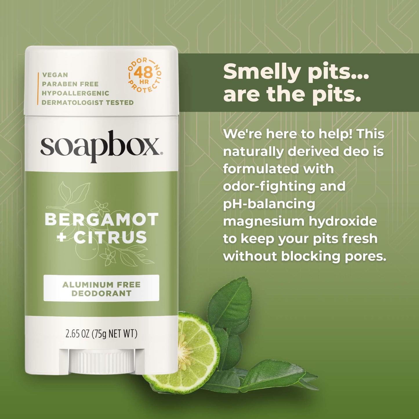 Soapbox Aluminum Free Deodorant, Coconut & Vanilla Scented Natural Deodorant - Non Toxic & Vegan for Daily Use - Clean Ingredients Free of Harsh Beauty and Personal Care Soapbox