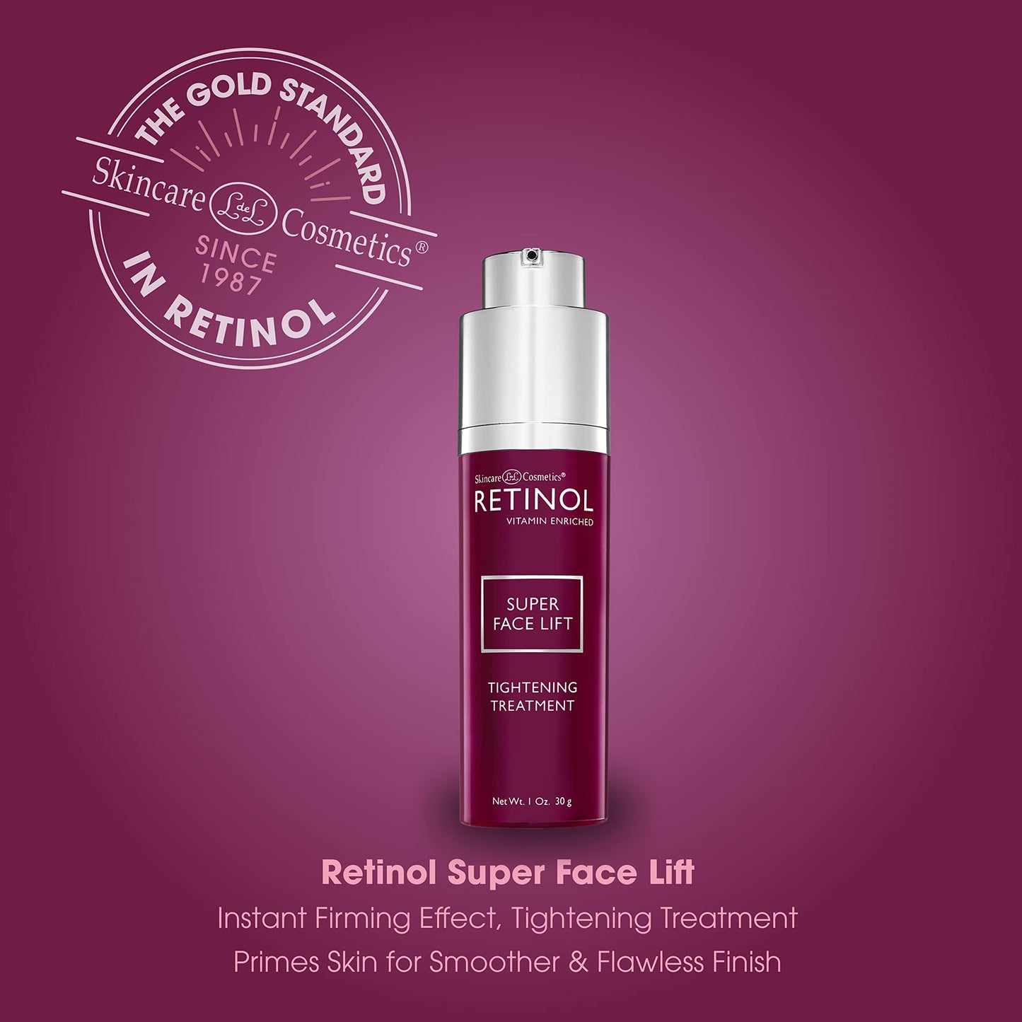 LIVAURA Retinol Super Face Lift - Visibly firms and tightens for a lifted, younger look. Infused with Retinol, Vitamins C & E, this firming blend is a