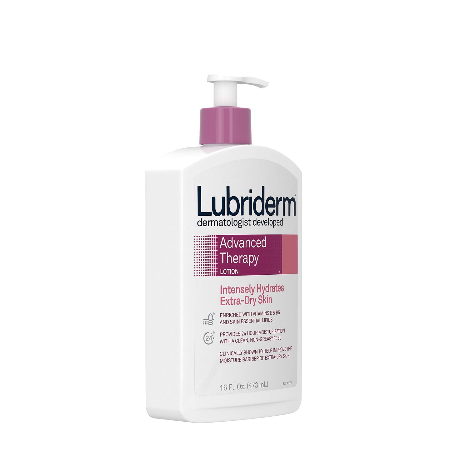 Lubriderm Advanced Therapy For Extra Dry Skin Moisturizing Lotion 16 oz (Pack of 12)