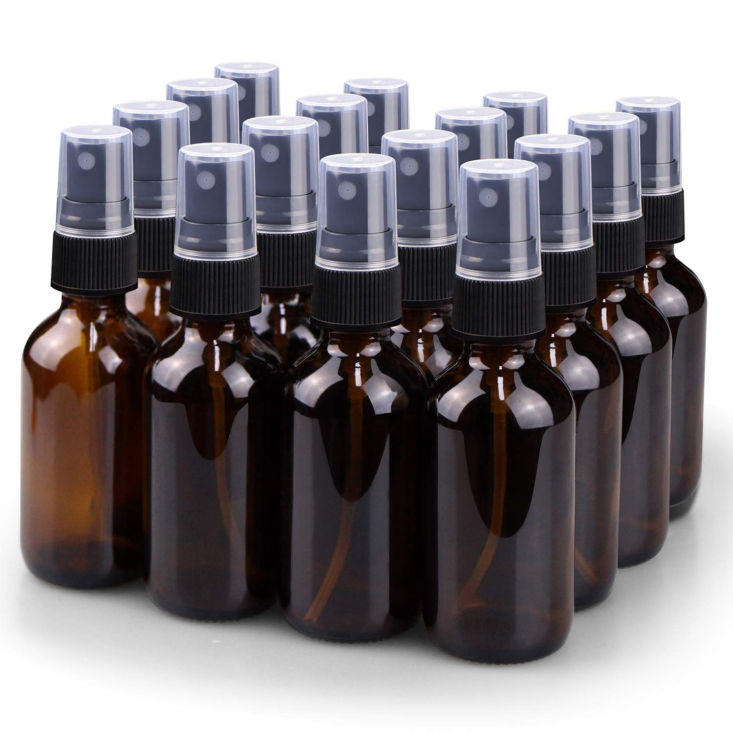 Wedama Spray Bottle, 2 oz Fine Mist Glass Spray Bottles, Little Refillable Liquid Containers for Watering Flowers Cleaning (16 Pack, Amber) Beauty and Personal Care Wedama Default Title
