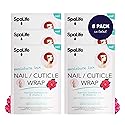 SpaLife Japanese Camellia Oil & Vitamin E Nail Cuticle Wrap 6-Pack (60 Count) - Moisturizing Nail Masks, Dermatologist Recommended, Hydrating Cuticle