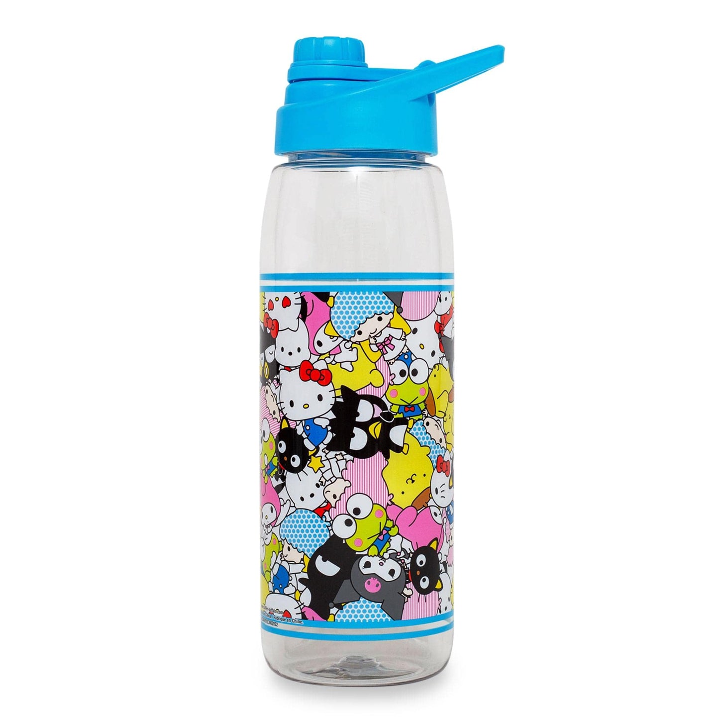 Toynk Sanrio Hello Kitty and Friends Plastic Water Bottle With Screw-Top Lid | BPA-Free Plastic Sports Jug | Holds 28 Ounces
