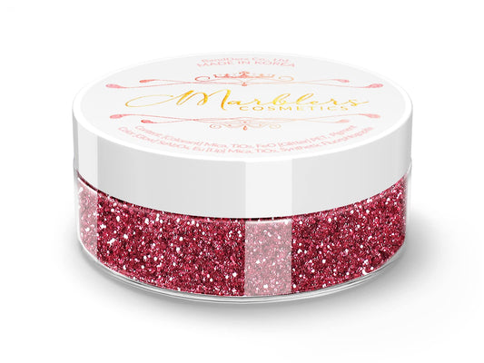 MARBLERS Twinkle Face & Body Glitter [Crimson Pink] 0.18oz (5g) | Fine | Non-Toxic | Vegan | Cruelty-Free | Festival, Rave & Party Makeup | Eye, Hair