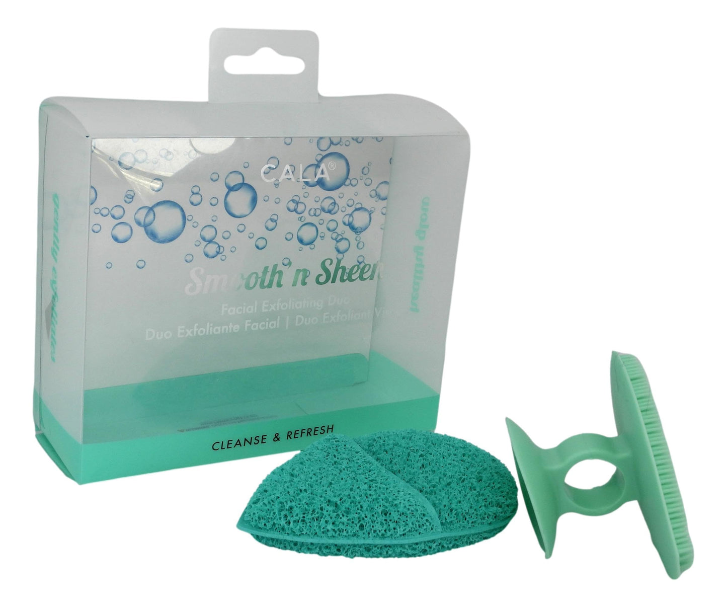 Cala Mint facial exfoliator duo