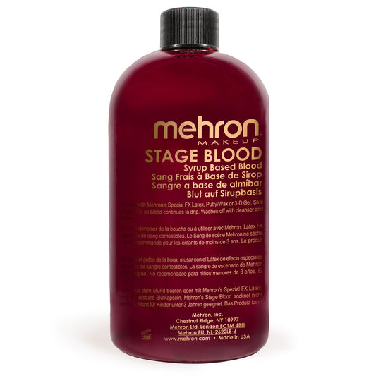Mehron Makeup Stage Blood | Realistic Fake Blood For Halloween | Stage Blood Makeup| Washable Fake Blood for Special FX, Stage & Screen, Halloween