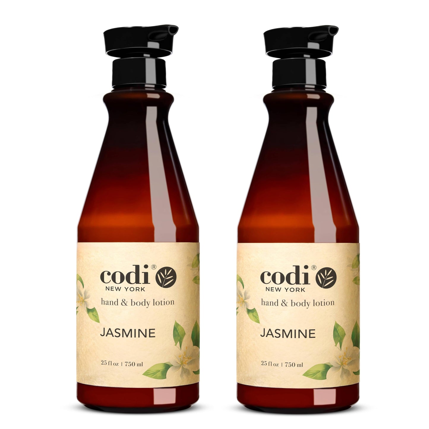 Codi N Codi Jasmine Hand and Body Lotion 25 fl. oz. / 750ml (Pack of 2)