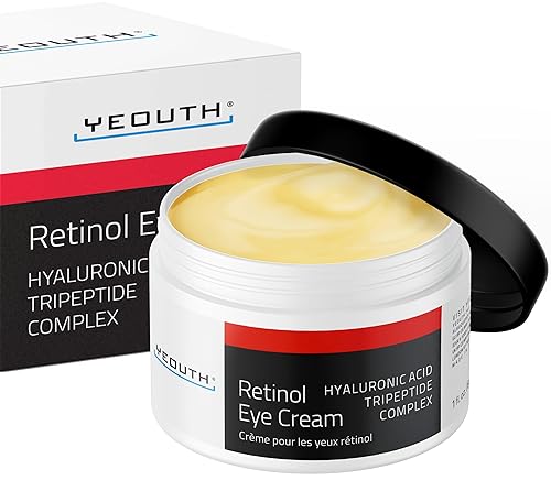 YEOUTH Retinol Eye Cream Anti Aging, Firming Under Eye Cream for Puffiness and Bags Under Eyes for Wrinkles and Dark Circles with Hyaluronic Acid