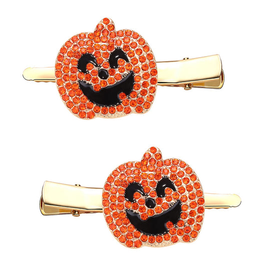 Halloween Hair Clips Gothic Spider Web Hairpins for Women Ghost Candy Corn Pumpkin Alligator Hair Barrette Halloween Hair Accessory Party Gifts