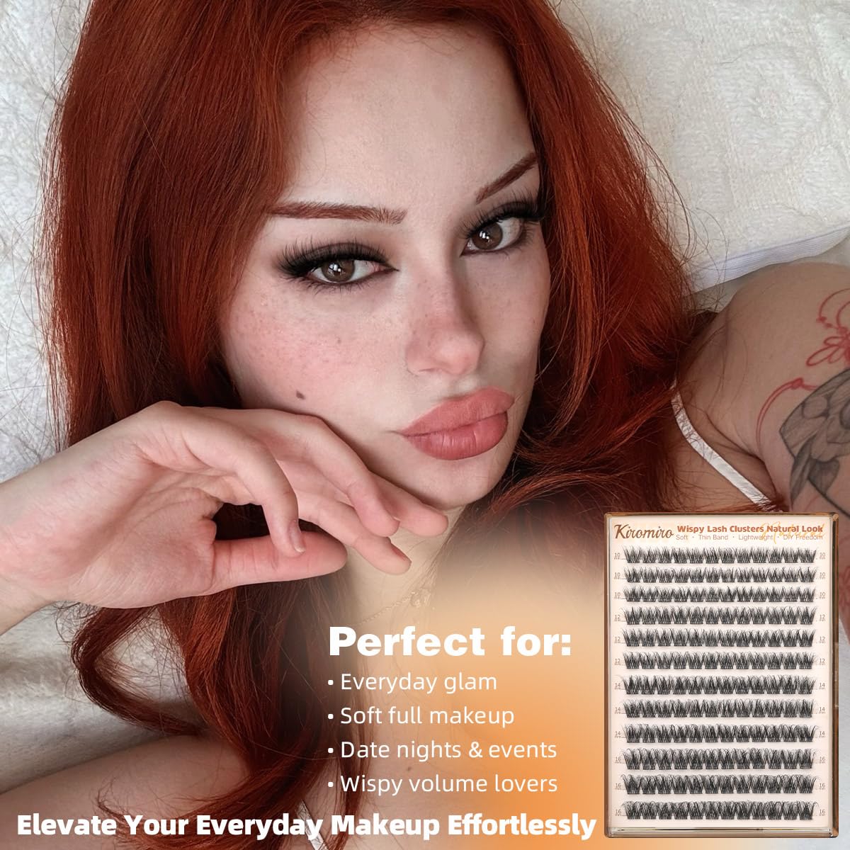Wispy Lash Clusters Natural Eyelashes Clusters 10-16mm Fluffy Cluster Lash Extensions 144pcs Wispies Cluster Eyelashes DIY Individual Lash with Thin Beauty and Personal Care Kiromiro