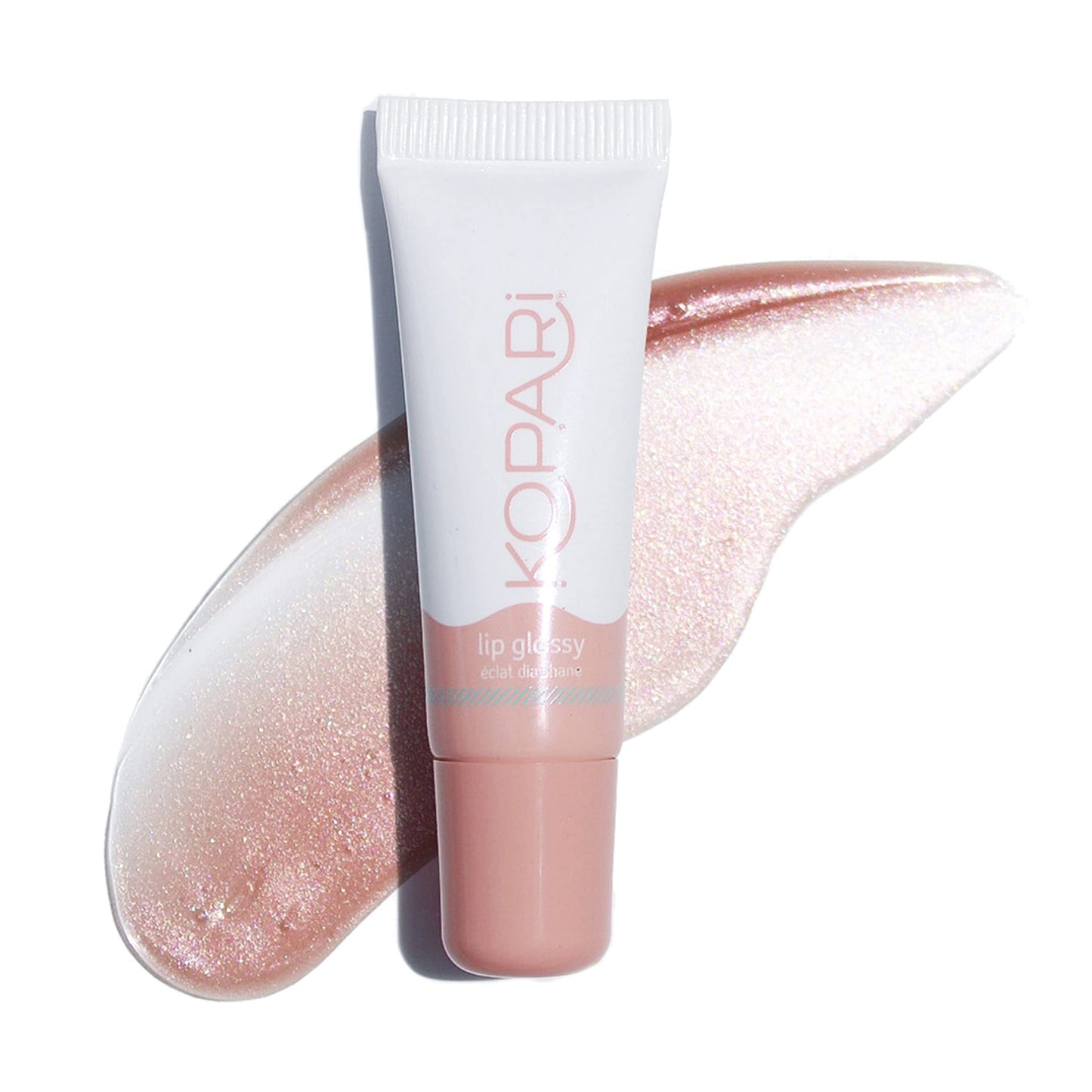 Kopari Coconut Lip Glossy | Nude Tint Birthday Suit | Vegan Hydrating Moisturizing Lip Oil Vitamin E Shea Butter Long Wear High Shine Non Sticky |