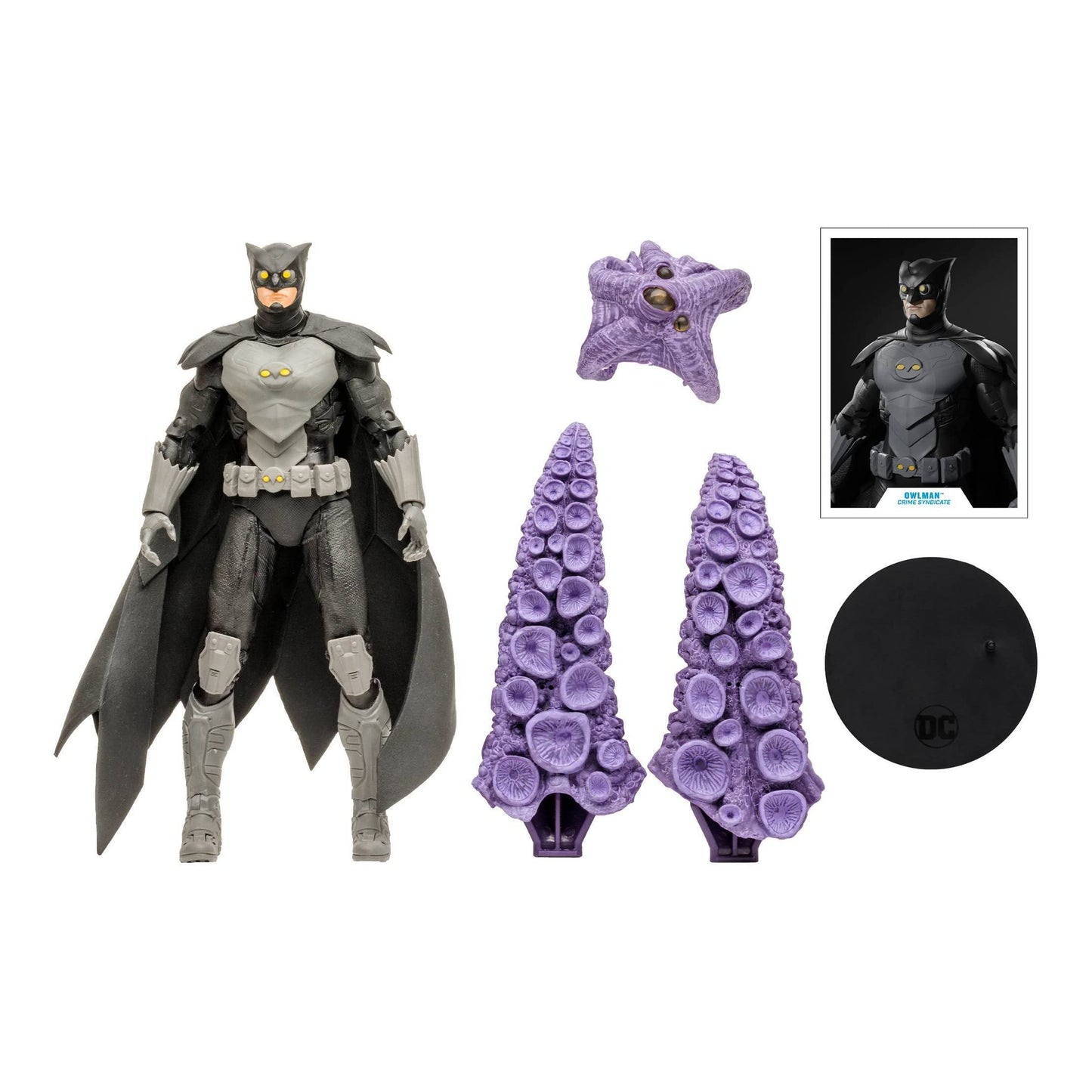 McFarlane Toys DC Multiverse Owlman Crime Syndicate 7-inch Action Figure with Build-A Starro Piece