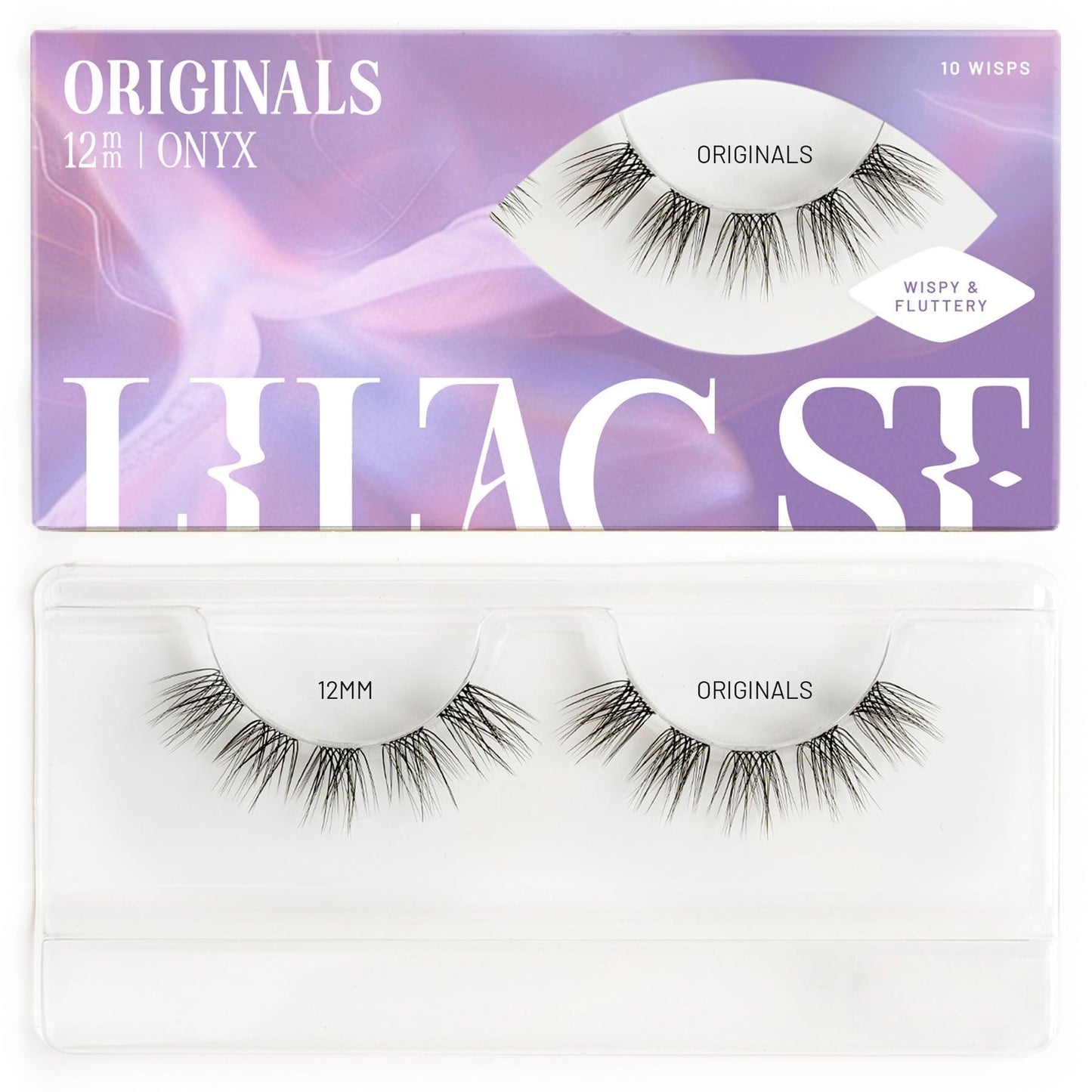 Lilac St - Originals Natural Faux Eyelash Clusters (12mm) - Soft, Natural Look - DIY Lash Extension Wisps - Lightweight & Lifelike - Lasts 10 Days