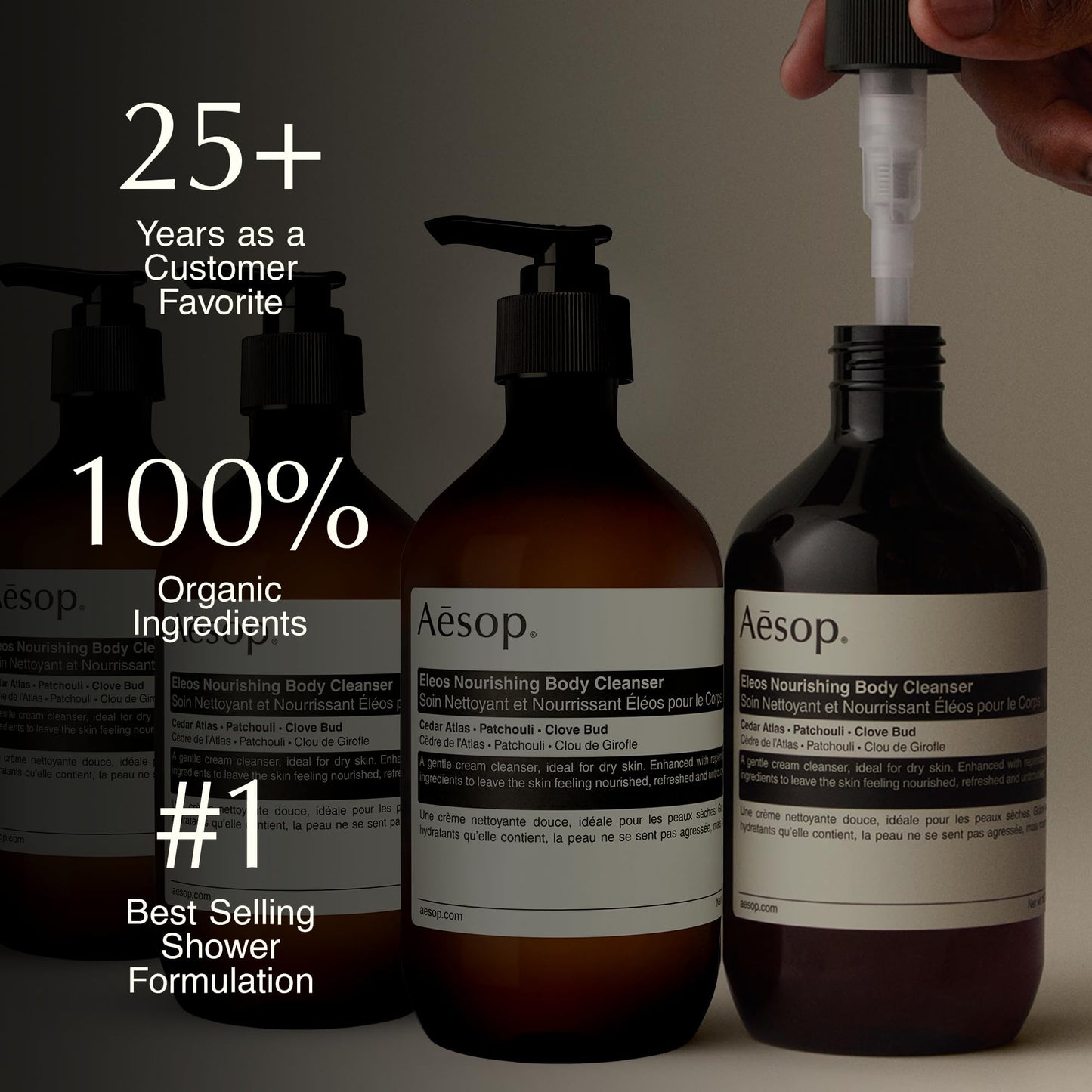 Aesop Eleos Nourishing Body Cleanser | Moisturizing Body Wash for Dry, Dehydrated Skin | Made with Shea Butter & Lavender Oil | 500 mL / 16.9 oz Beauty and Personal Care Aesop