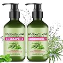 Rosemary Hair Care Shampoo & Conditioner Set, Hair Care Set for All Hair Types, Gentle Cleansing,Moisture Repair,Frizz Control,Shine Boost,Volume